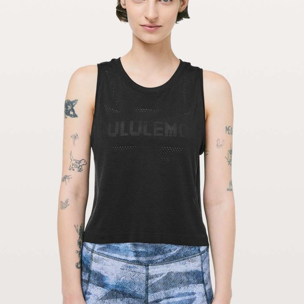 lululemon athletica Black Tank Top